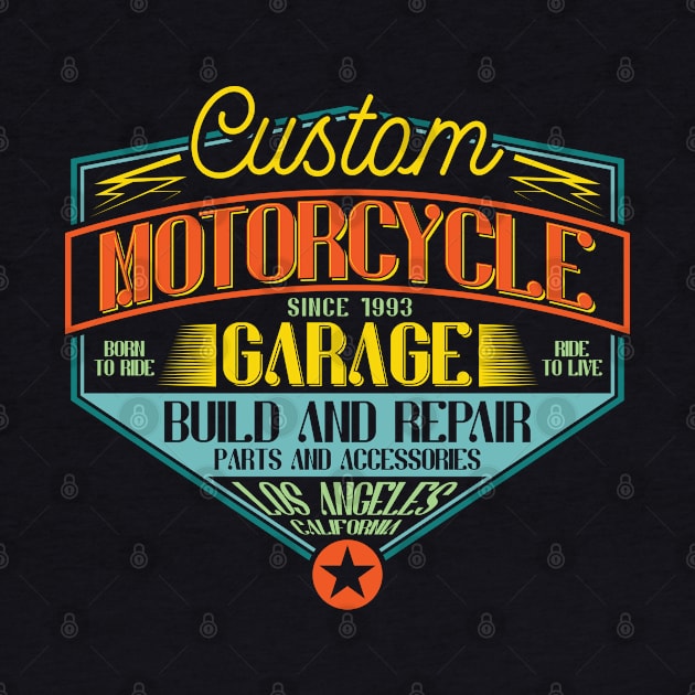 Motorcycle garage repair mechanic by Kingluigi